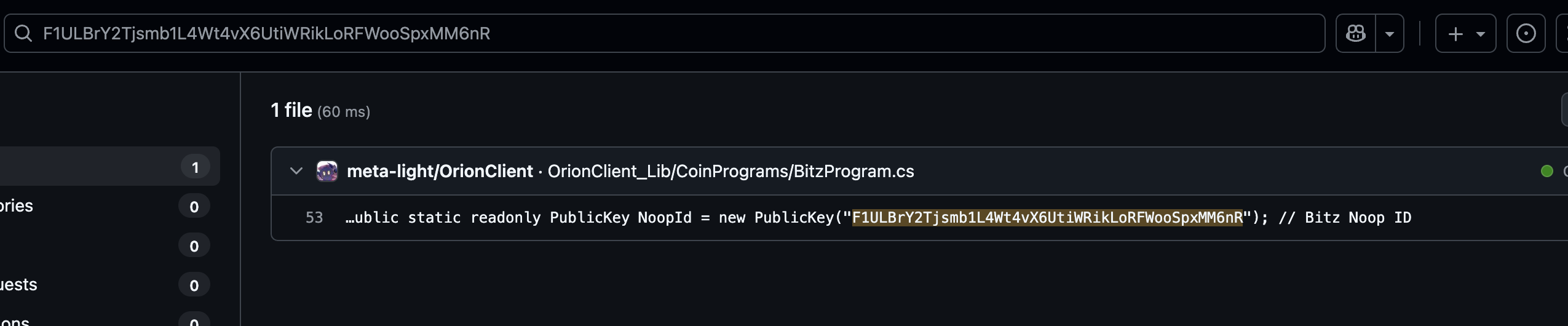 GitHub Search